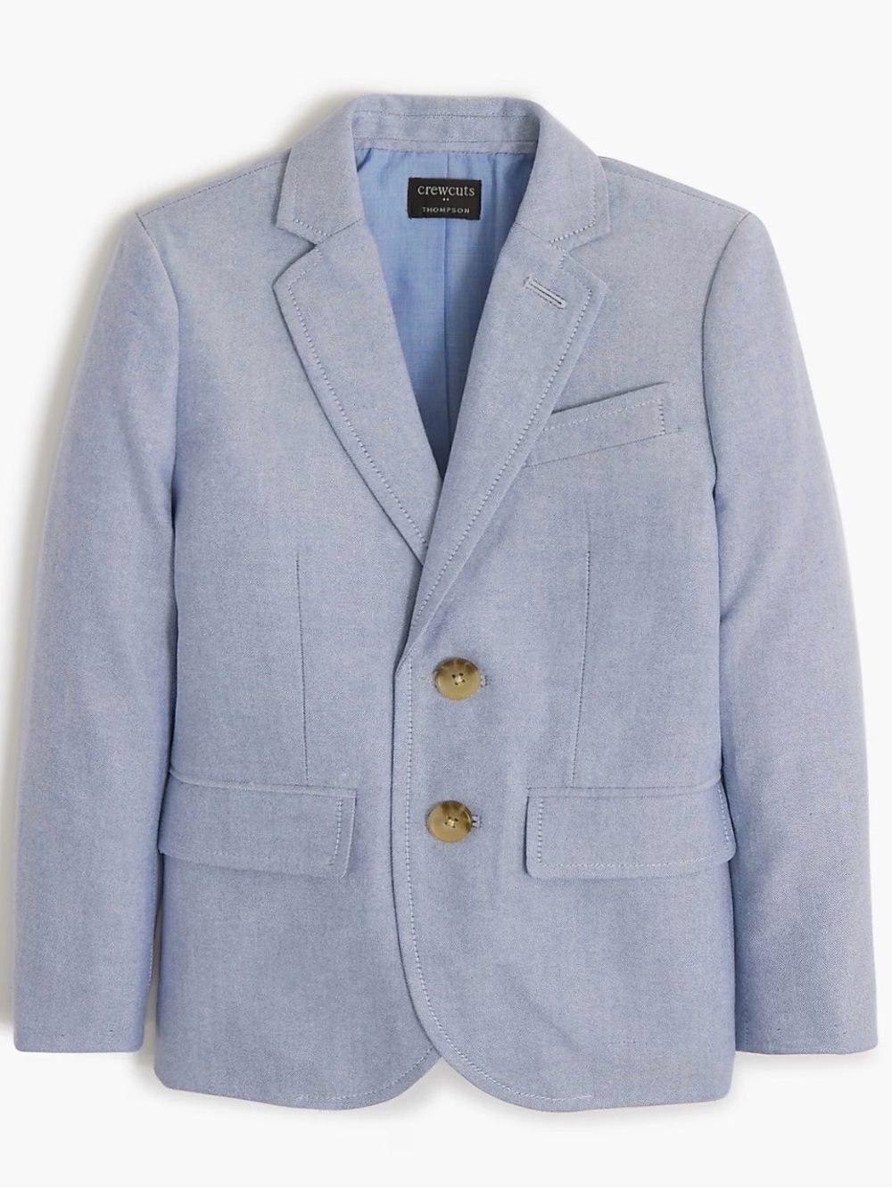 Crewcuts Boys' Light Blue Thompson Blazer - Classic Two-Button - NEVER WORN